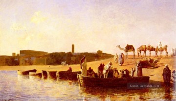  river - At The Niet Crossing Araber Edwin Lord Weeks